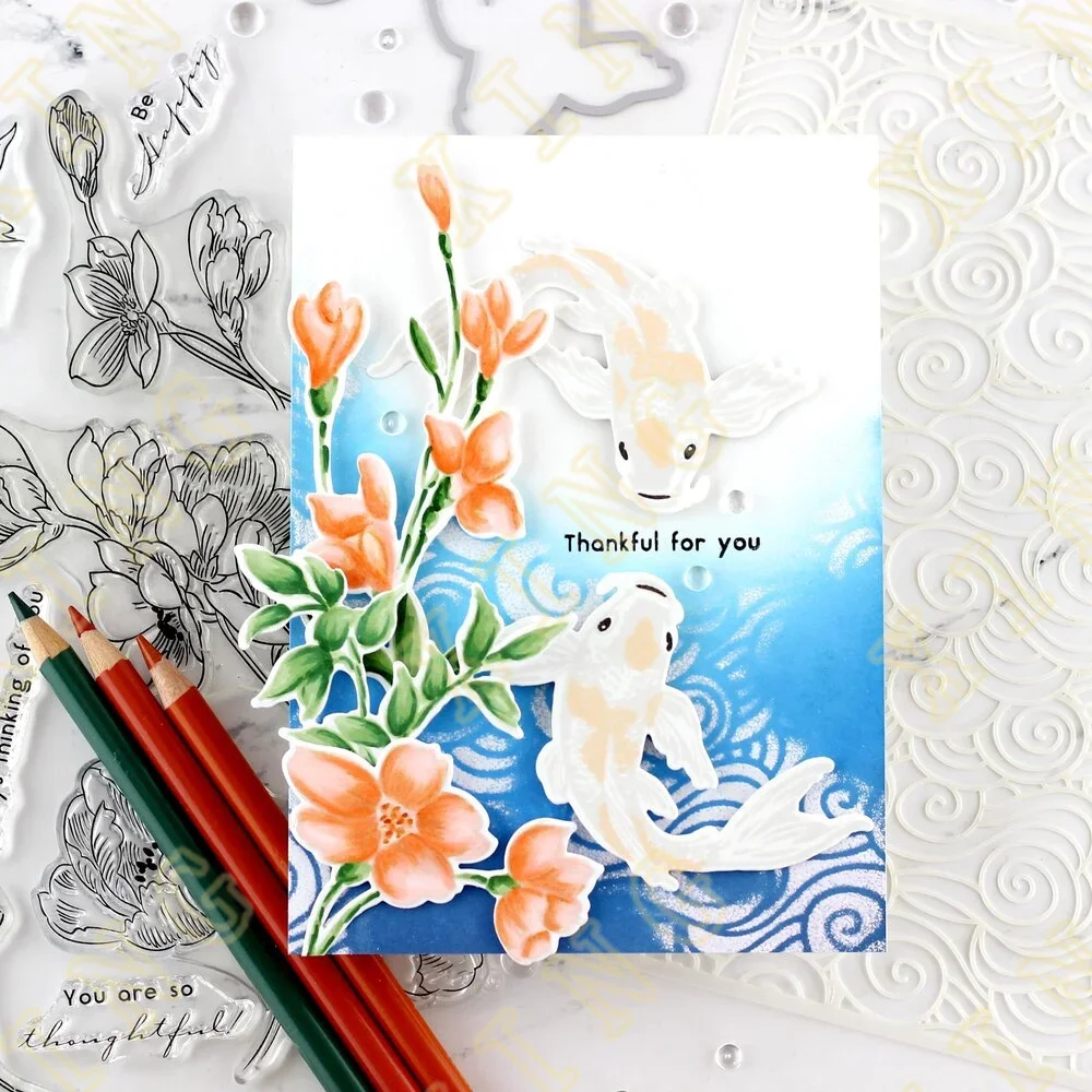 Hot Sale New Floral Bundle Wave Cacti Sunny Yay Fun Party Diy Layering Stencils Painting Scrapbook Coloring Embossing Template
