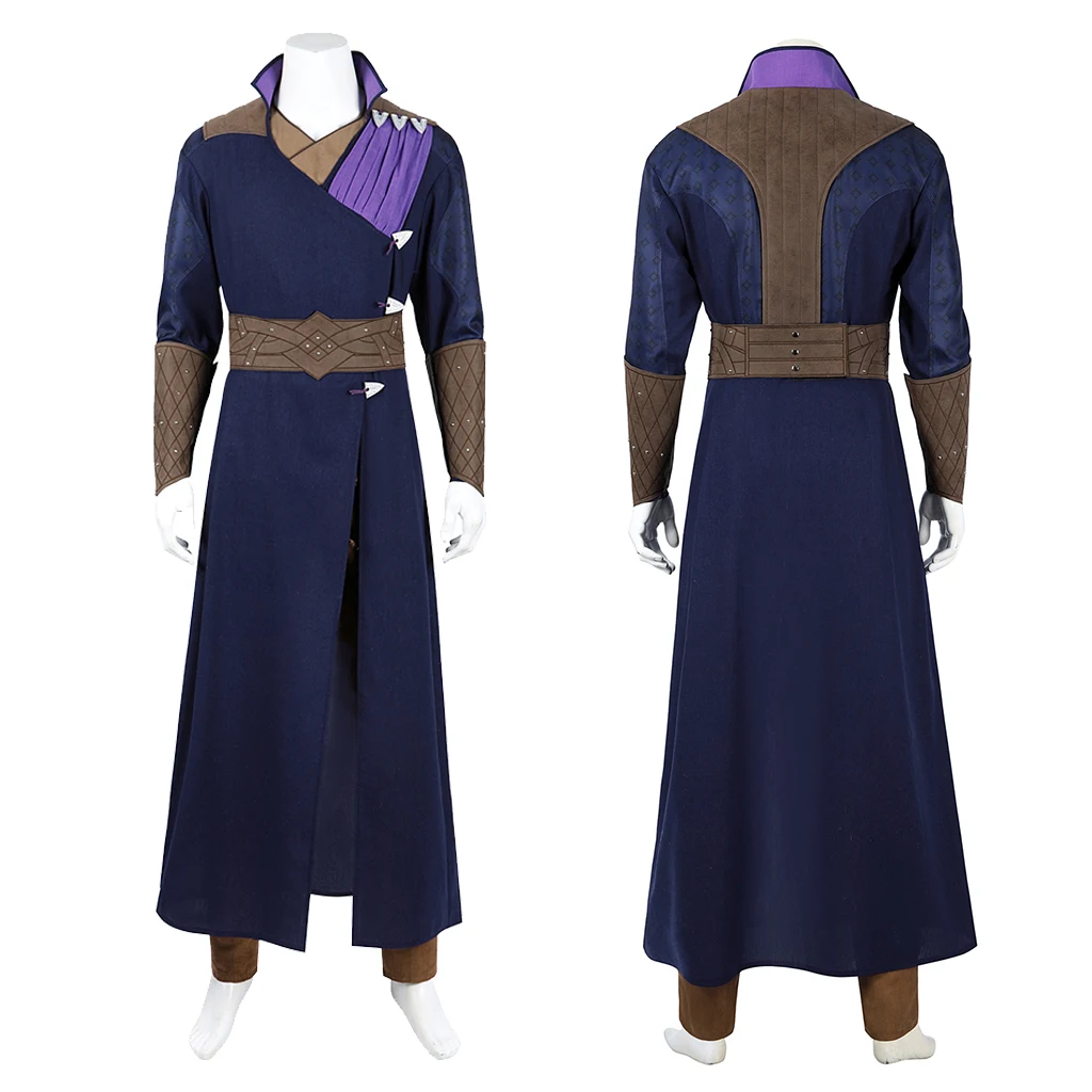 Game Gate 3 Tema do Jogo Cosplay Traje, Roupa Roxa, Conjunto Completo Uniforme, Terno do Homem de Halloween, Feito Sob Encomenda