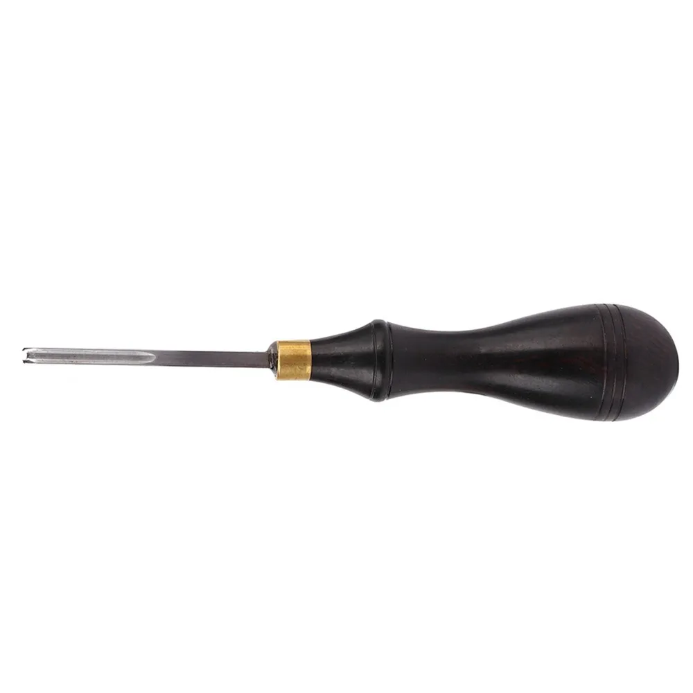 Carbon steel Leather Edge Creaser 0.6/0.7/1.3mm Groove Size Ergonomic Handle Leather Edge Beveler Leather Skiver Tool
