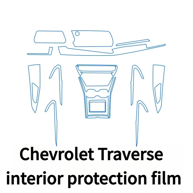 For Chevrolet Traverse Navigation Screen Protector Interior Invisible Protection Film Gear Shift Paint Film Modification