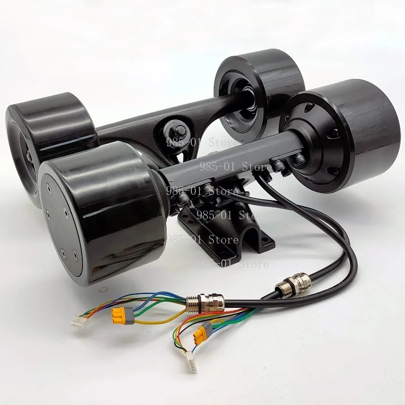 High-Performance Hub Motor Kit for 4-Wheel Electric Skateboard, Dual Drive, Replaceable 617/624 Cloud Wheel Tires
