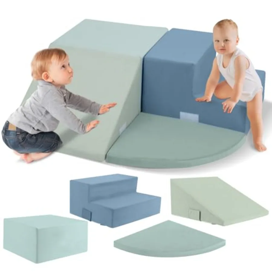 

Large 4 Pcs Toddler Climbing Toys Indoor Foam Blocks with Velcro Classic