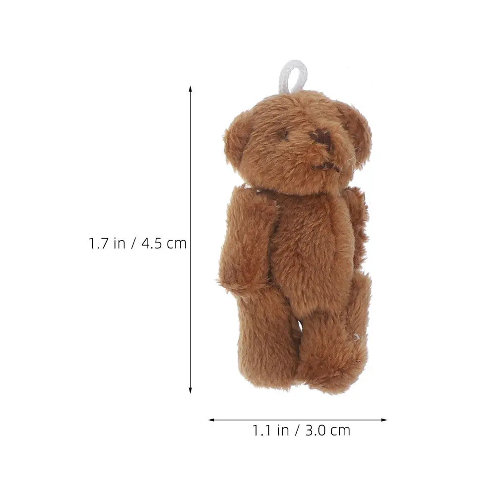 20Pcs 4.5cm Mini Stuffed Bears Bulk Exquisitely Crafted Soft Bear Charms for Accessories Hats Bags Birthday Party Favors - view 6