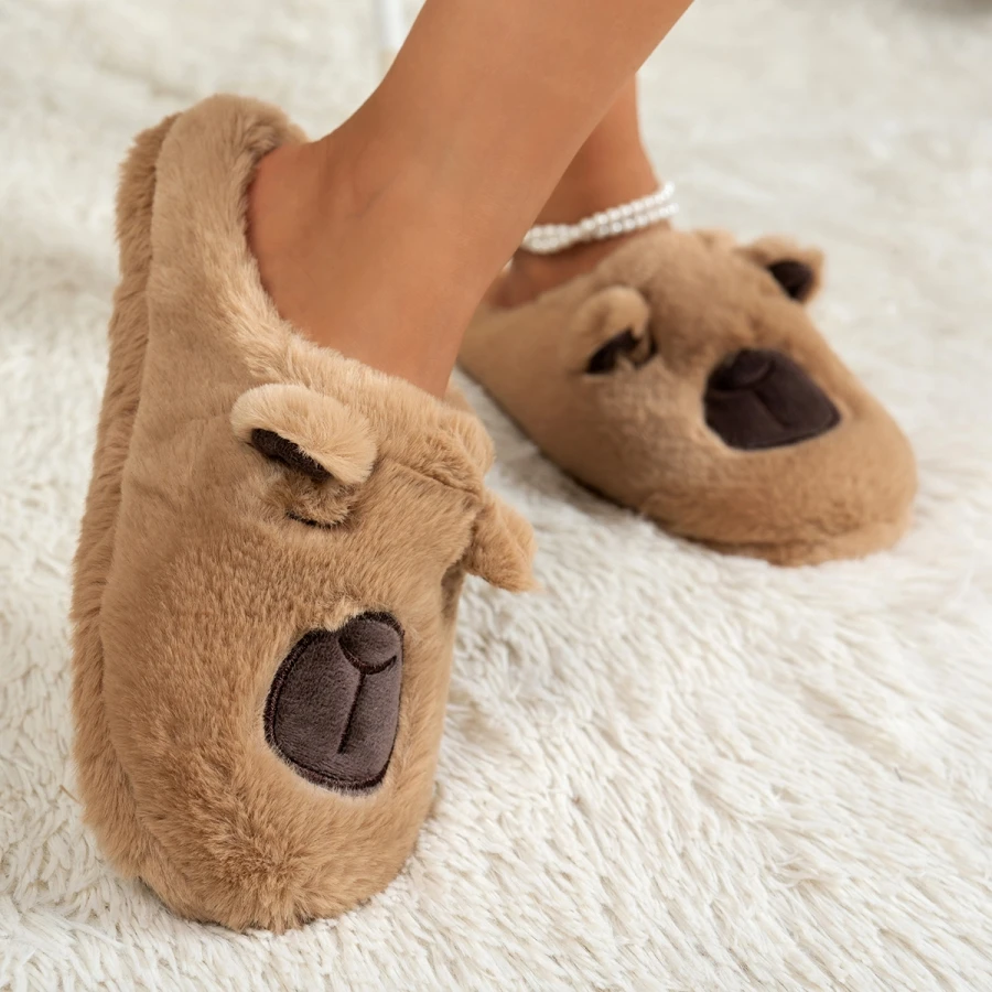 Women's Winter Slippers Cartoo - Sewing Cotton 评论和价格