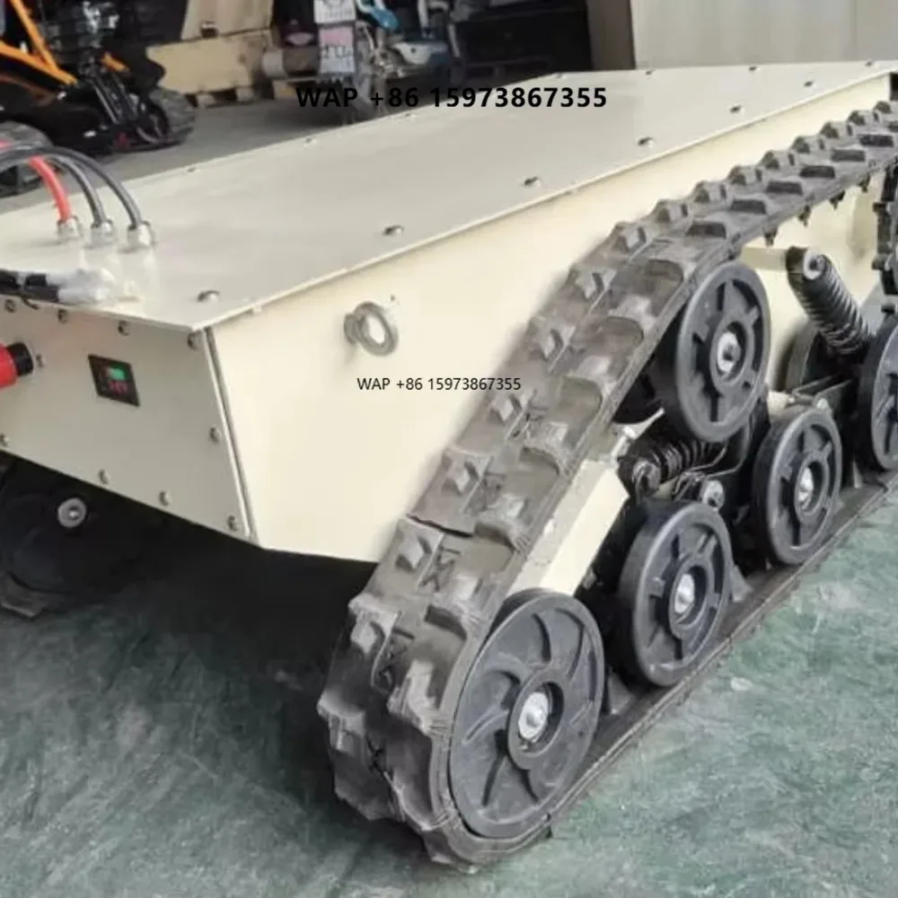 Golf Ball Collecting Machine with Rubber Track Chassis Undercarriage Golf Ball Picker Robot