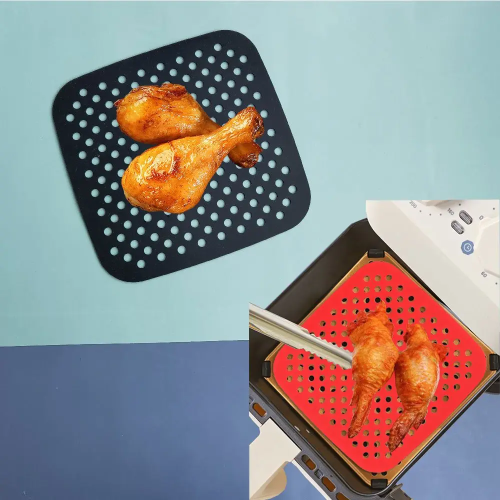 Silicone Air Fryer Mats Accessories Lining Accessories Food Air Fryer Oil Filtering Silicone Heat Insulation Mats