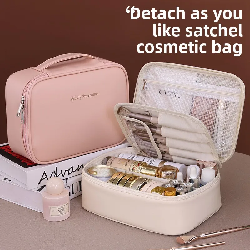 

Cross-border New Products Split Cosmetic Bags At Will. Large-capacity, High-quality And Multi-functional Cosmetic Storage Bags.
