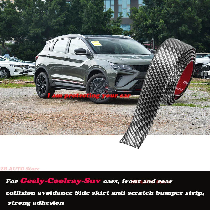 

Strong adhesive bumper strip, front and rear lip side skirts, collision and scratch resistant, suitable For Geely Coolray Suv