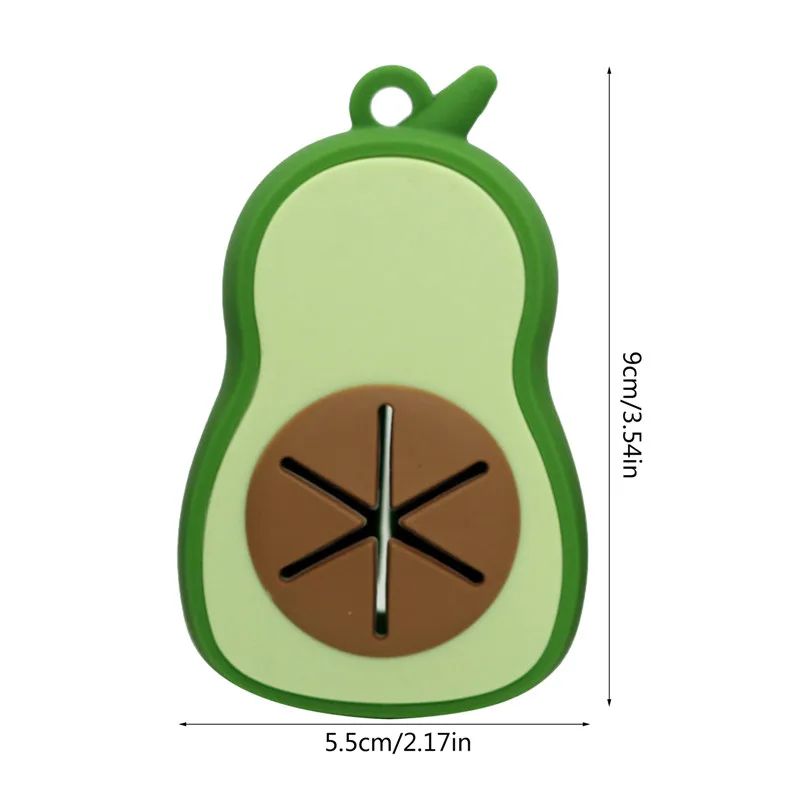 Silicone Avocado Shape Dog Poop Bag Dispenser Waste Bags Holder Dispensers Poop Bags Dogs Trash Pet Clean Outdoor Accessories