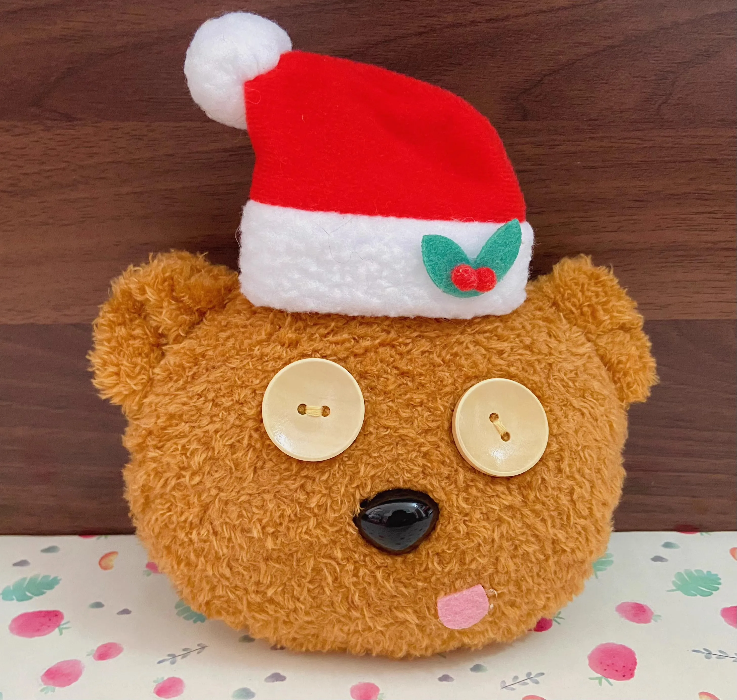 New Kawaii Movie Bob Tim Teddy Bear Christmas Children Plush Stuffed Coin Purse Case Small Wallets For Women