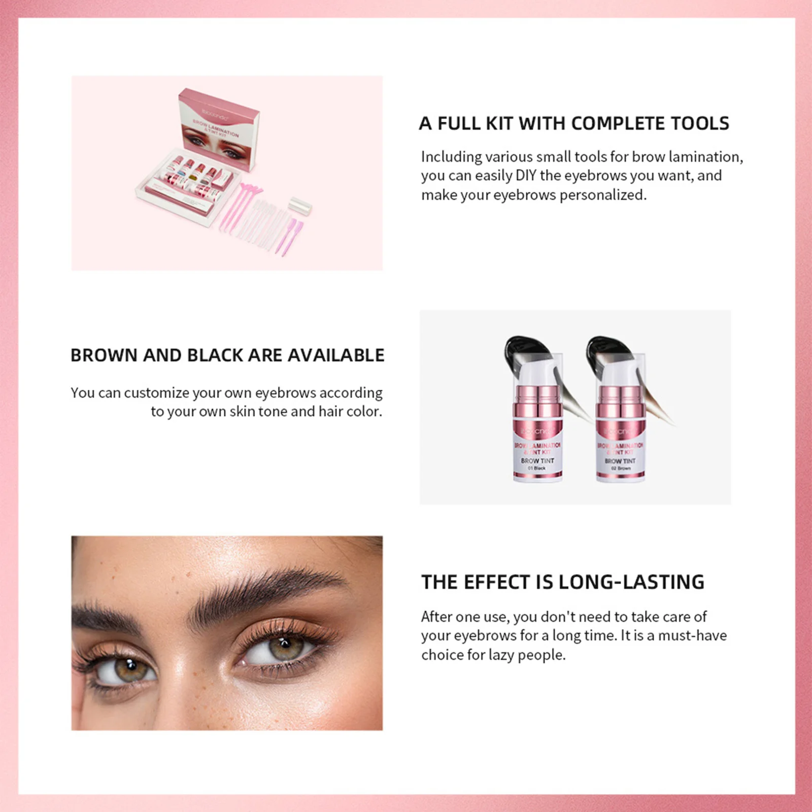 眉毛ラミネーションキット 眉毛ラミネーション＆ティントキット DIY 眉毛リフティングスタイリングキット 美しい眉毛 長持ち