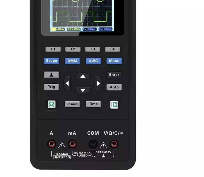 Digital Oscilloscope Multimeter Usb Portable 2 Channels 40mhz 250msa/s Multifunction Tester