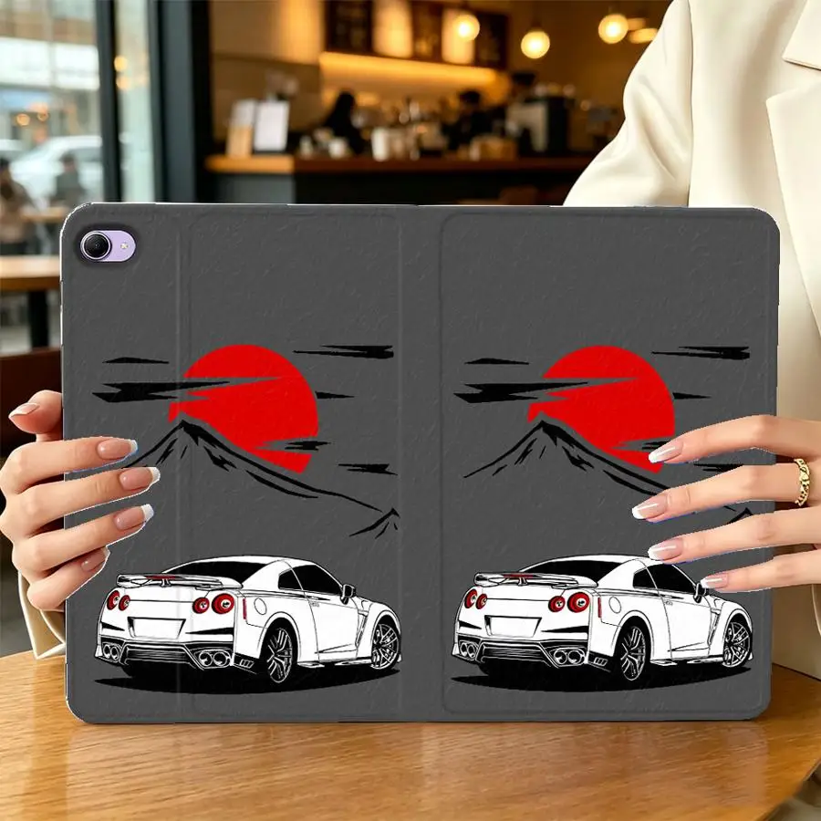 with Pencil Slot Case for Xiaomi Pad 5 6 7 8 Pro Pad 6s Pro 7 Ultra Redmi Pad SE K Pad 8.8 9.7 12.4 Inch Drift Sports Car