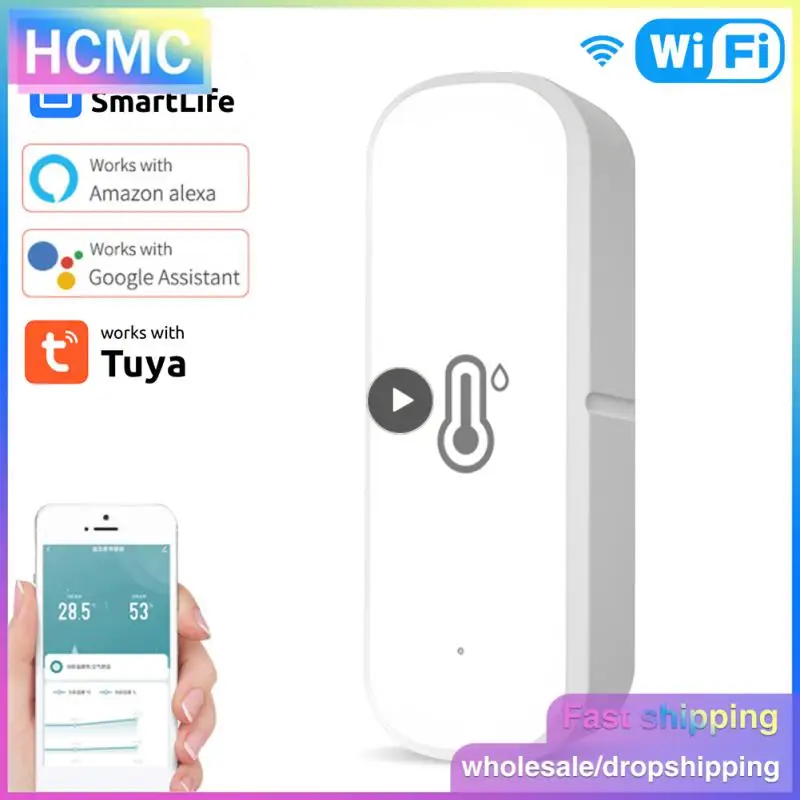 

Accurate Data Temperature Real-time Updates Wifi Smart Home Integration Easy Installation Smart Durable Design Sensor Humidity