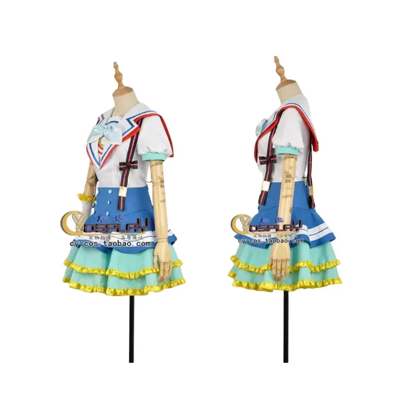 

2018 Love Live! Sunshine!! Aqours Kurosawa Dia Kunikida Hanamaru Jumping Heart All Members Uniforms Cosplay Costumea;2'k,8;c'