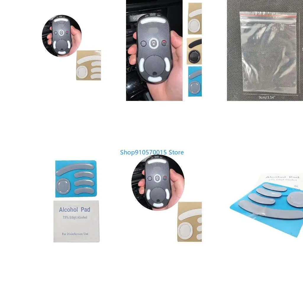 B95C 1Set Replacement Curved Edges Mouse Skates Mouse Feet Stickers for GPro Wireless Mouse Glides Curved Edges