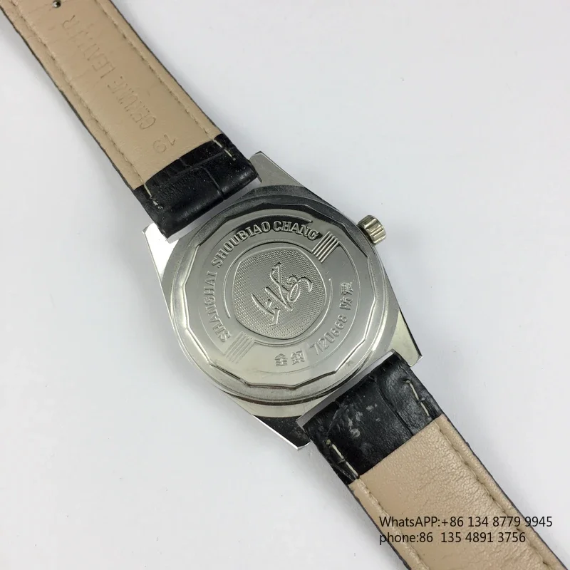 Original Shanghai watch, all-steel shockproof large watch, manual mechanical watch diameter 38MM