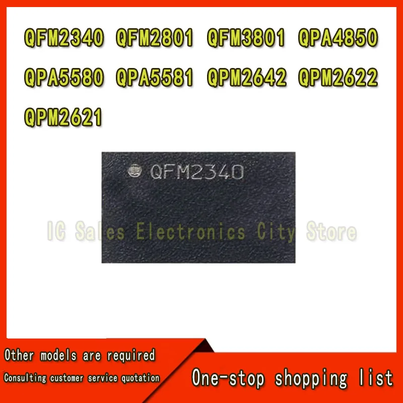 2 PCS QFM2340 QFM2801 QFM3801 QPA4850 QPA5580 QPA5581 QPM2642 QPM2622 QPM2621 amplificador de potencia IC