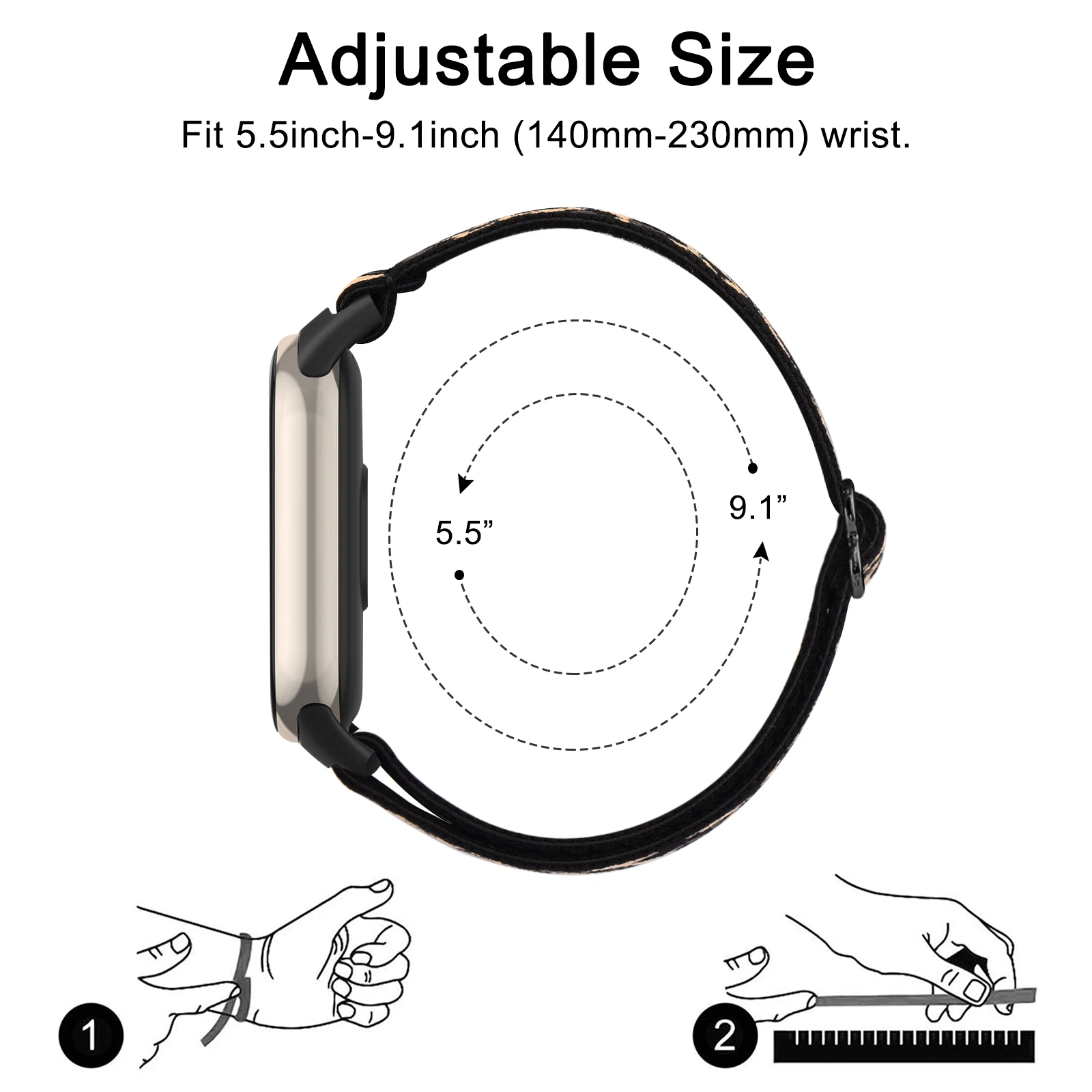 Nylon-Schlaufenarmband für Xiaomi Smart Band 10 9 8 Ersatz-Uhrenarmband NFC Elastisches Armband für Xiaomi Smart Band 10 9 8 – Detail 3