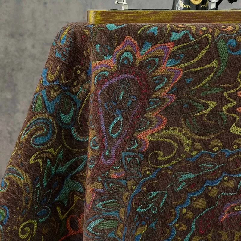 

Мягкая изысканная парчовая жаккардовая ткань для осенне-зимнего платья, пальто, украшение для дивана, окрашенная в пряже ткань, материал для шитья своими руками