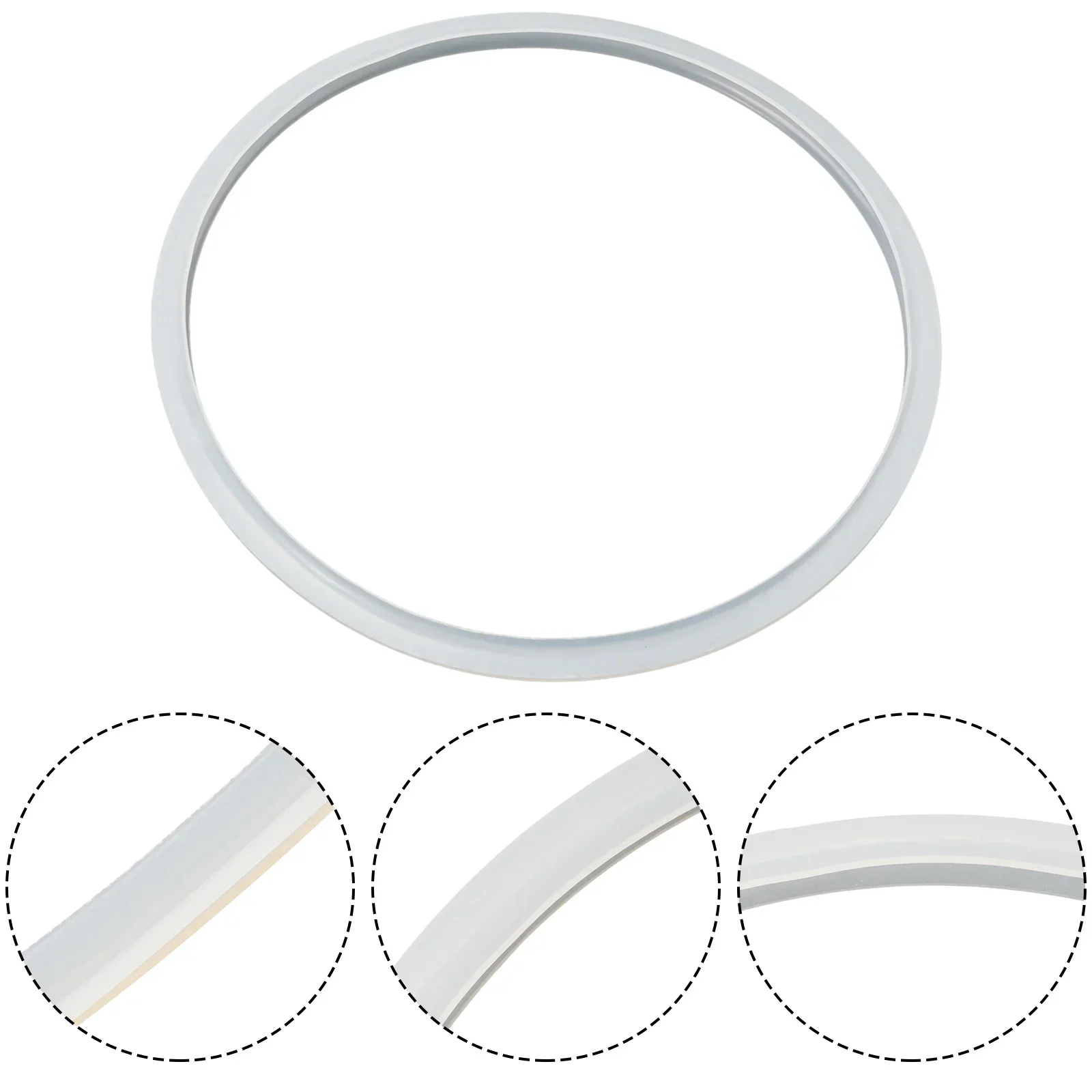 18-32cm Silicone Home Pressure Cooker Seal Ring Rubber Clear Replacement Gasket For Cooking Tool Kitchen Accessories