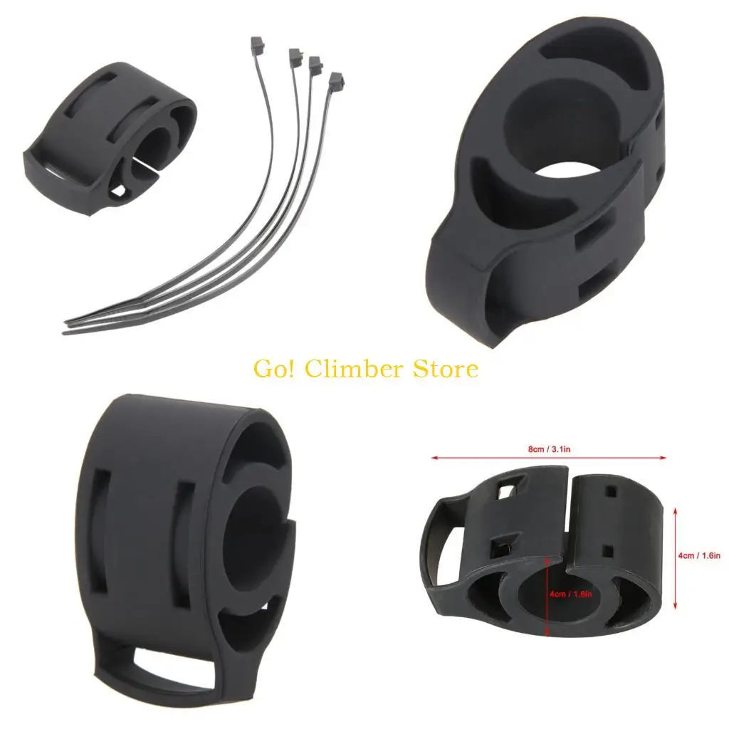 Q84C Bike Bar Watch Mount with Flexible Single-Form Build for In-Route Time and Pace Checks, Cycling Watch Support for Training