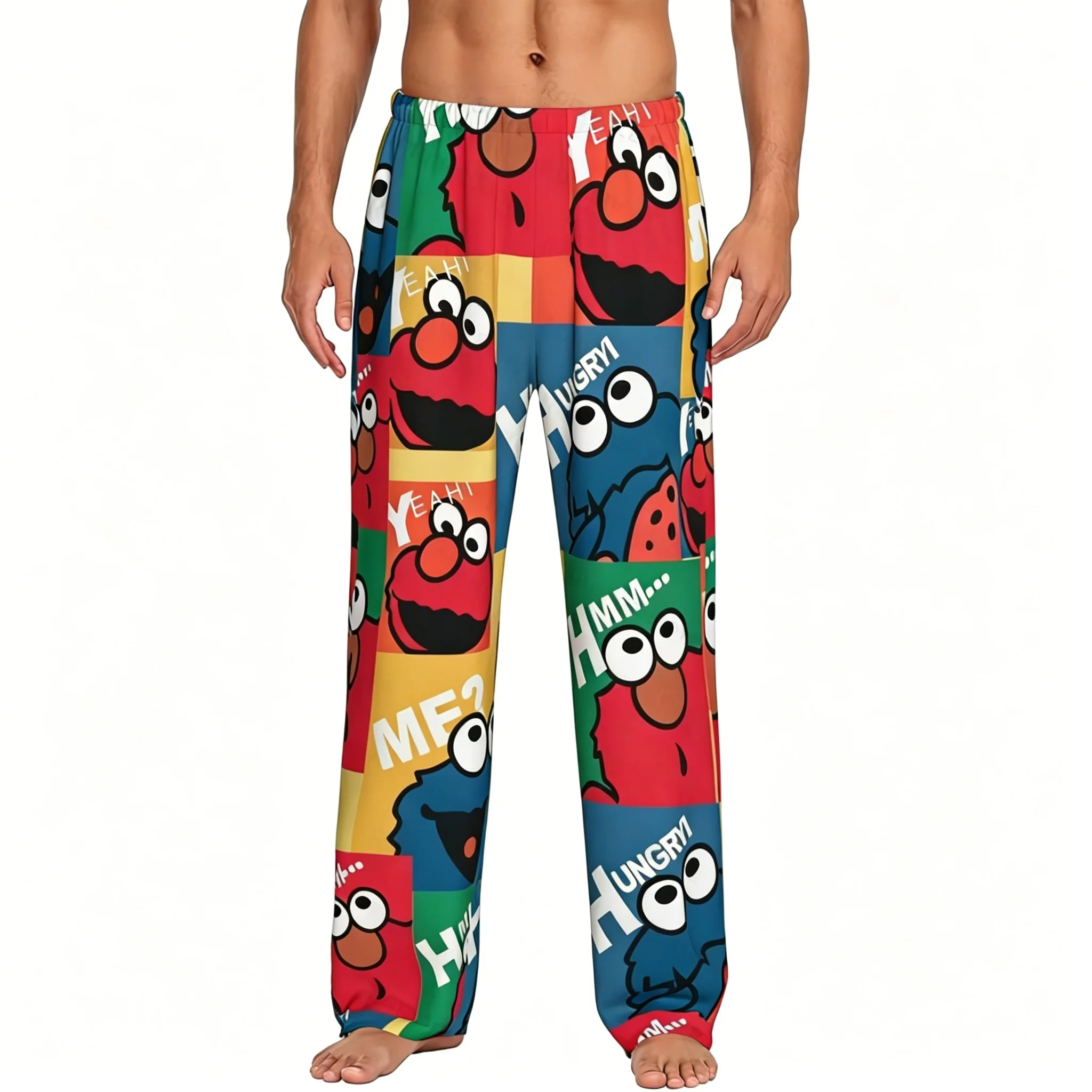 Monster-C-cookies Pajama Pants for Woman Educational Television Sleepwear Sleep Trousers Daily Home Wear Unisex Long Sleep Pants view 2