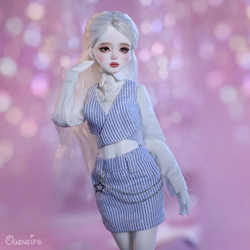 Aurola BJD Doll 1/6  Ynly Female Body New Design White shirt and striped waistcoat Resin  doll Surprise Gift