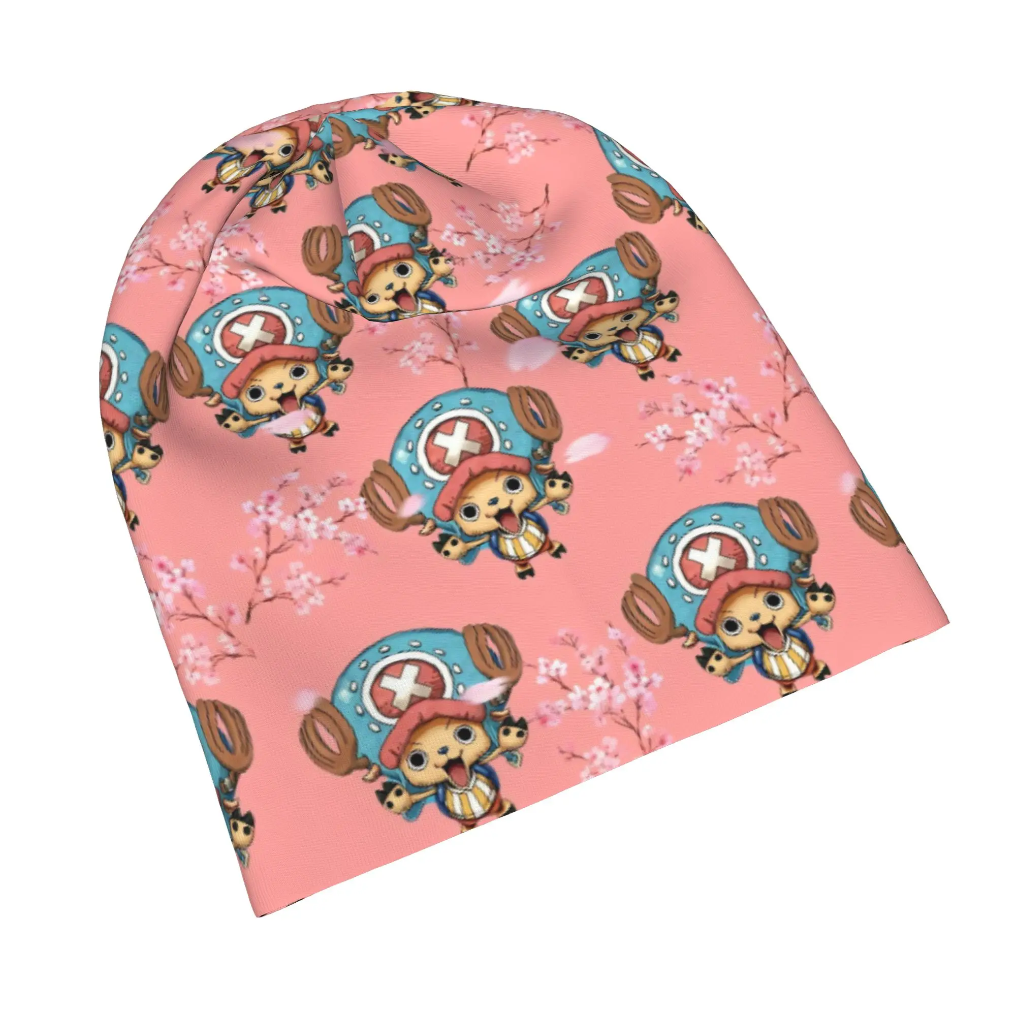 Tony Tony Chopper Skullies Beanies Hat One Piece Anime Casual Men Women Outdoor Cap Warm Dual-use Bonnet Hats