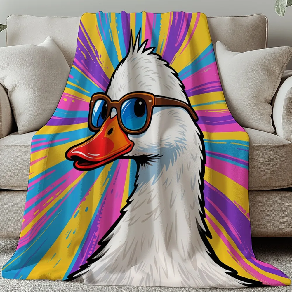 

Rectangle Velet Blanket for Household Items Decoration Supplies Goose 150x130cm