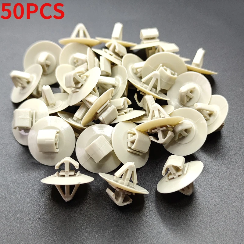 50 pçs clipe de carro moldagem lateral inferior proteção porta guarnição prendedor para renault trafic master kangoo iveco diário nissan opel vivaro
