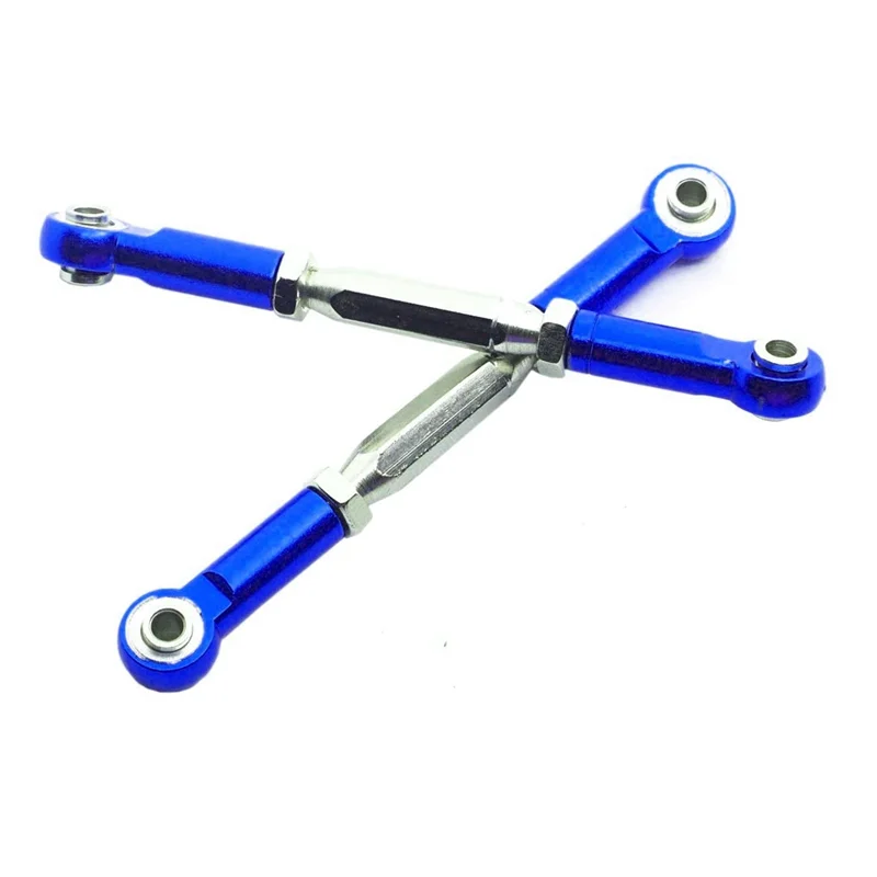 

6Pcs Metal Adjustable Steering Linkage Servo Link Pull Rod For Traxxas Slash 4X4 5807 HQ727 1/10 RC Car Upgraded Parts,3