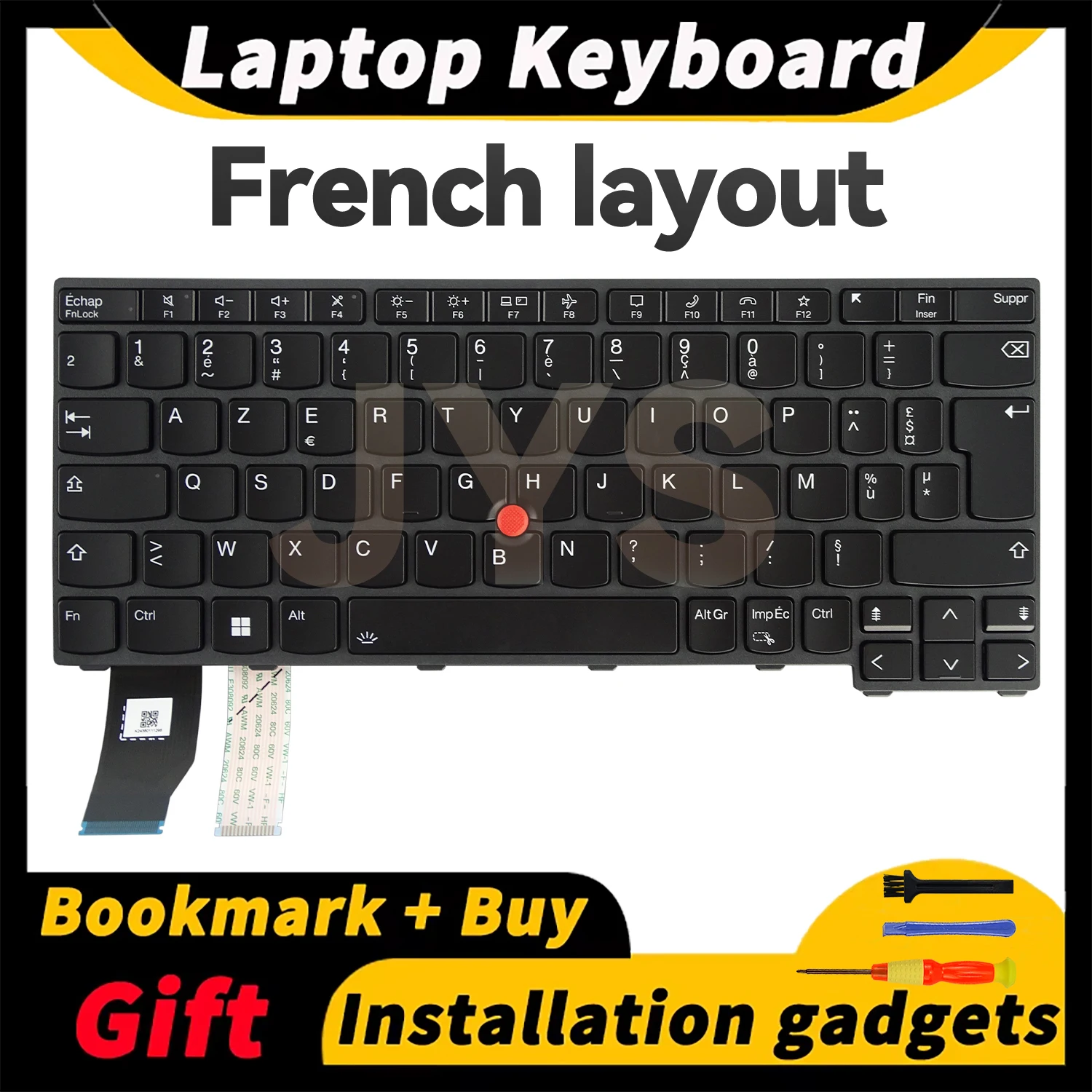 

Suitable for Lenovo ThinkPad X13 Gen3/L13 Gen3 Gen4 Gen5/L13 Yoga Gen3 laptops replace keyboards with backlit French layout