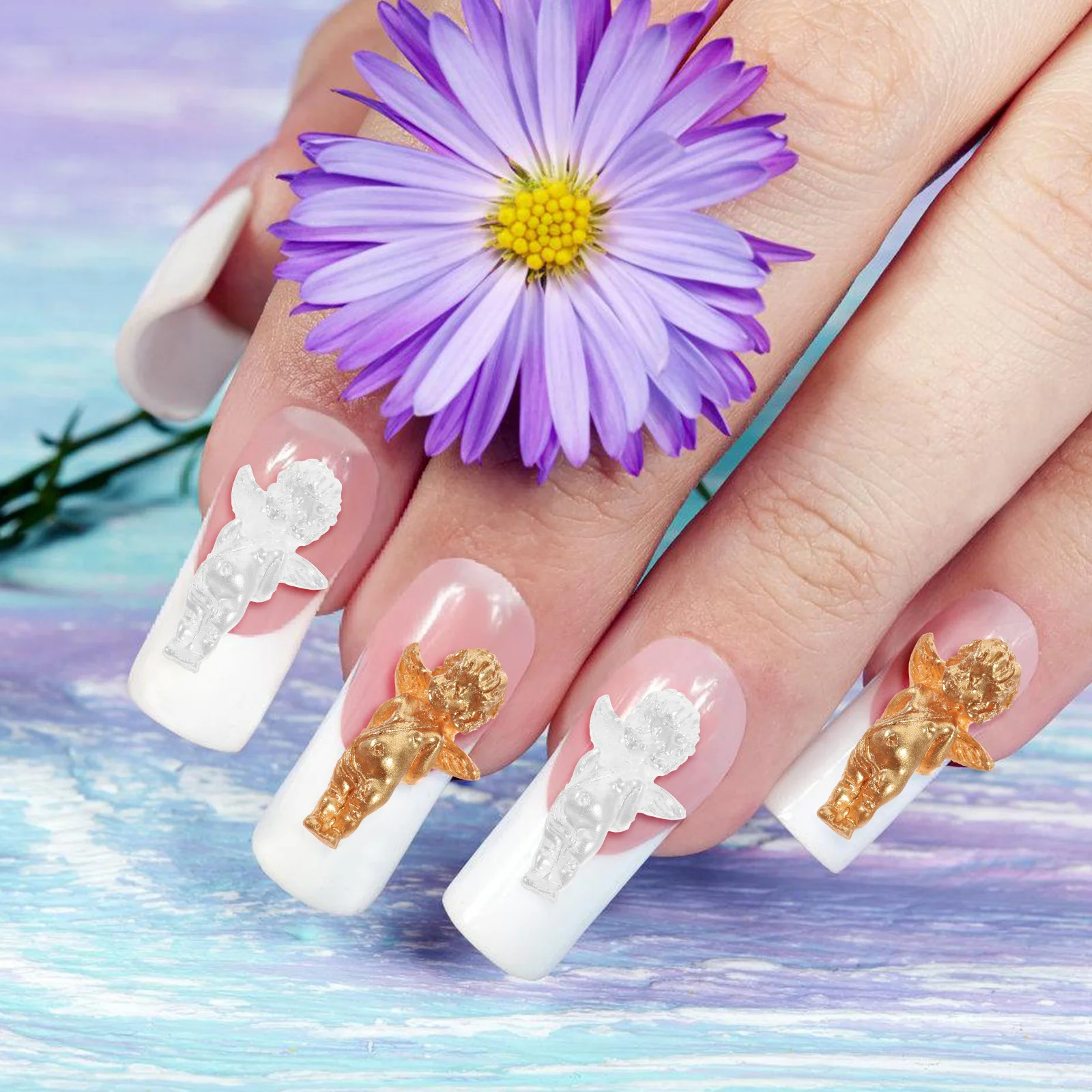 

80 Pcs Nail Charm Designs Art Charms for Manicure Kit Chain Fingernail Embellishments Luxury