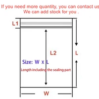 30-100pcs/bag 4*6/5*7/6*8/7*10/8*12cm Zipped Lock Reclosable Plastic Poly Clear Bags Bulk Jewelry Craft Accessory Packaging 2