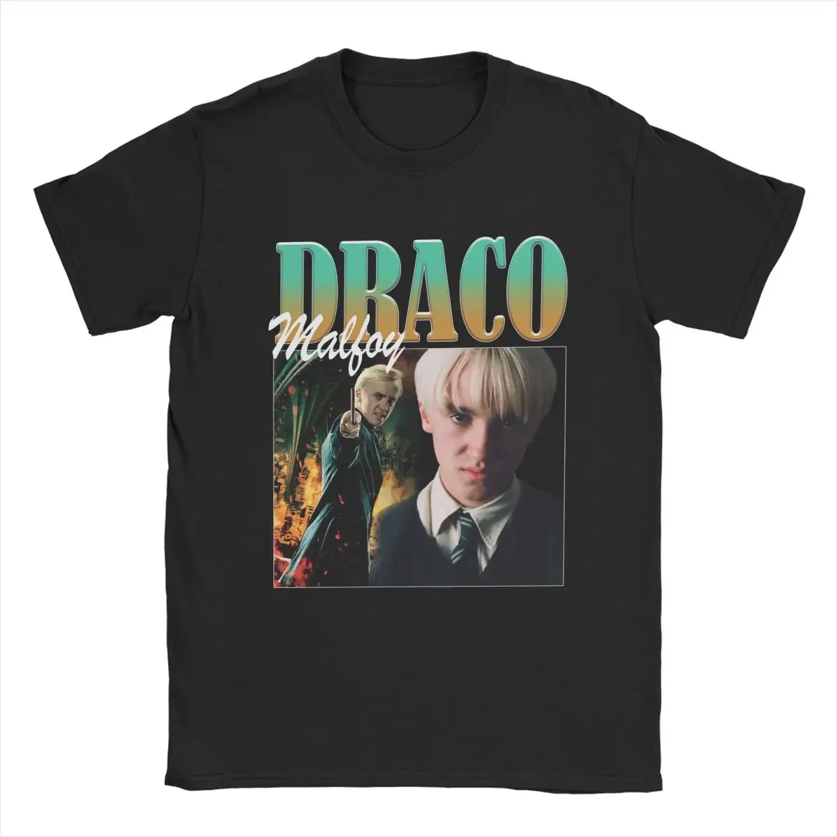 Draco Malfoy Men T Shirt Awesome Tees Short Sleeve O Neck T-Shirt 100% Cotton Gift Idea Tops