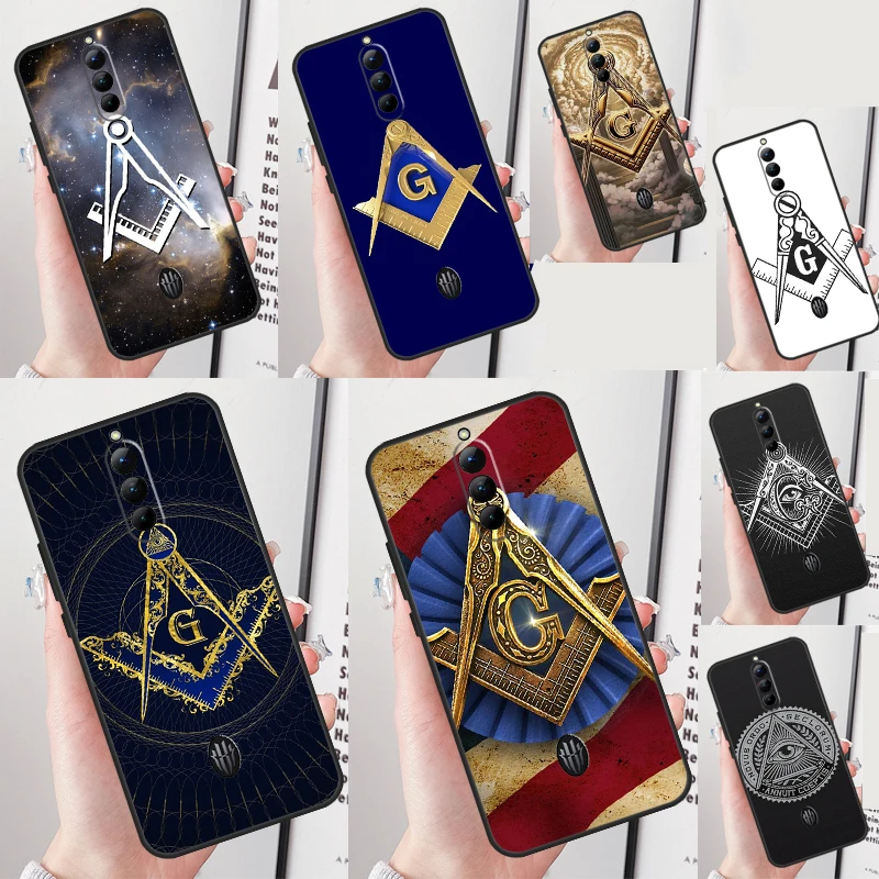 Freemasonry Logo Symbol Case For ZTE Nubia Red Magic 8S Pro 8 Pro Plus 6 7 Pro 6S 7S Pro 5S 5G 6R Back Cover Shell