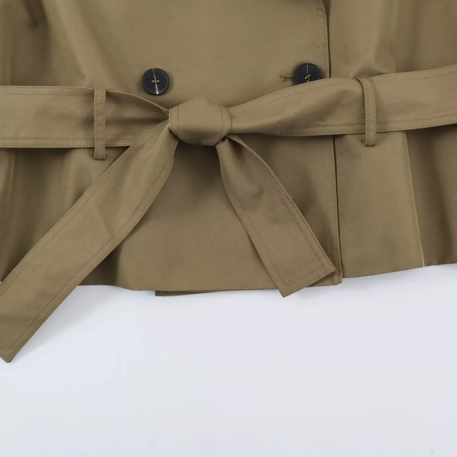 KONDALA Damen Elegante Pendler-Gürtelweste 2026 Sommer Frühherbst Trendige Zweireihige Weste Damen High-Street-Chic Freizeitweste – Detail 10