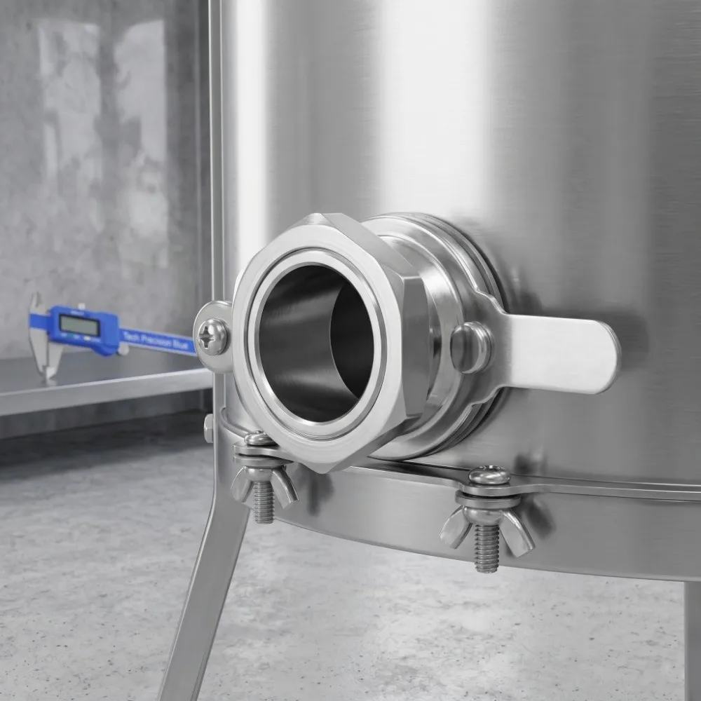 Easy to Install Stainless Steel Stainless Steel Gate Valve Durable Silver Beekeeping Tool Bottling Equipment Beekeeping