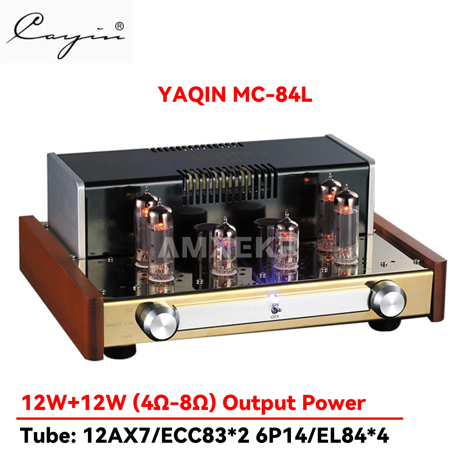 YAQIN MC-84L Tube Amplifier EL84 Tube Amplifier Fever HiFi Audio High Fidelity 12W*2 Power Amplifier Home