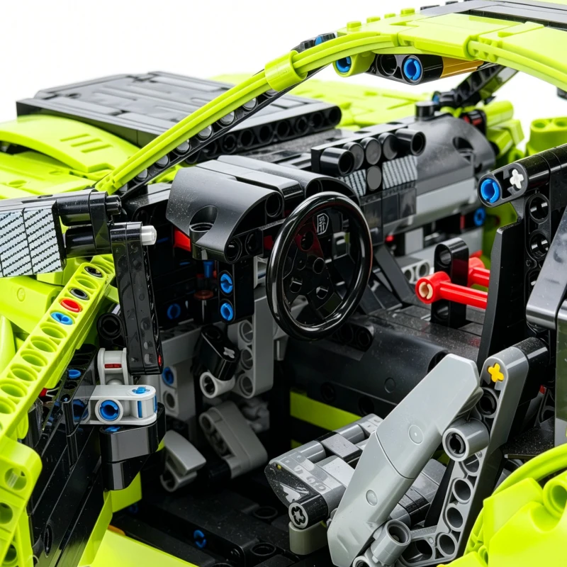 

165802 Technical Style Supercar Building Block Model, Educational DIY Assembly Toy, Ideal Surprise Birthday Present for Children