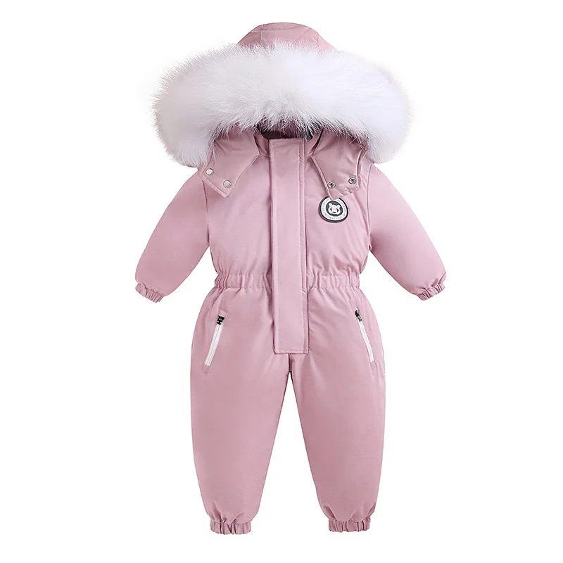 New born Clothes Winter Infant Baby Rompers little Girls clothing Boys Warm Cotton Hooded Jumpsuit Children Overalls Kids -30 ℃