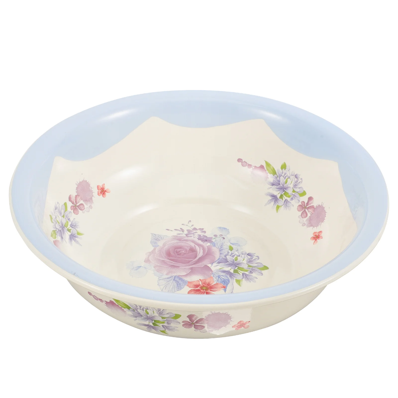 Enamel Basin Washbasin Thickened Laundry Vegetable (28cm Rose Extra Thick) Enamelware Bowl Bread