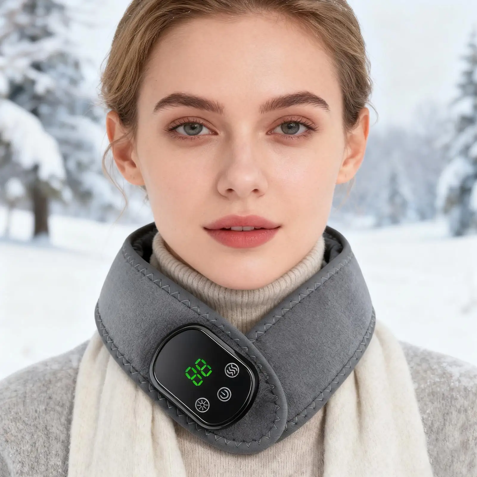 

Heating Pad For Neck 5 Heat Settings Thermal Warmer Electric Heat Pad With Vibration Massage For Men Women Elderly Workplace