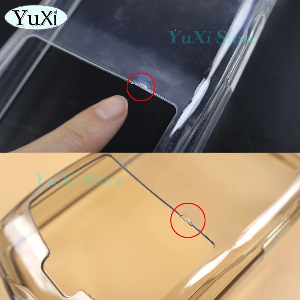 透明ハウジングシェル保護カバー GBC ゲームボーイカラーゲームコントローラ TPU クリアソフトケーススリーブとスクリーン Len フィルム