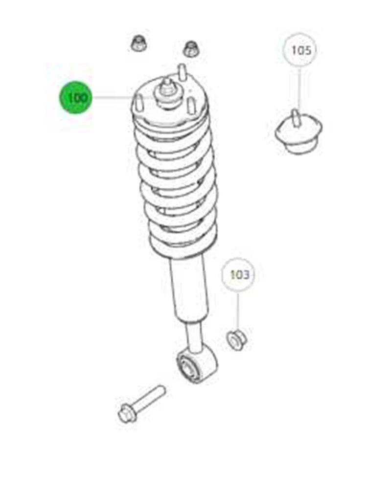 Tank 300 2022-2025 Left front damper and coil spring assembly  2905108XGW04A Automobiles Parts accesorios para auto tools