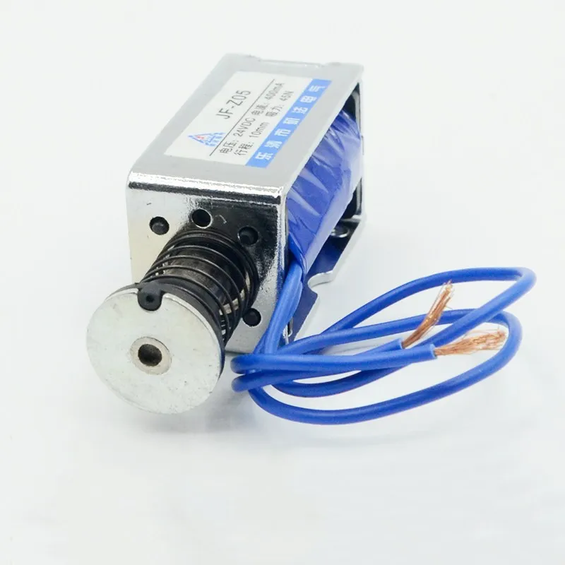 1 sztuk JF-Z05 DC12V/DC24V 0.4A 45N Pull typu Push otwarta ramka elektromagnes