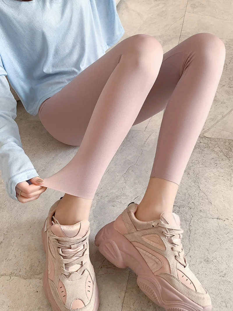 

Женские брюки для йоги с высокой талией из ткани аркскин, весна 2023, тонкие облегающие брюки-леггинсы, универсальные утягивающие эластичные брюки для активного отдыха