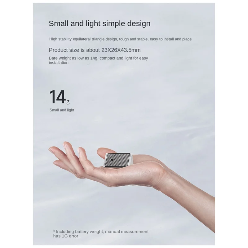 B50B-Water Leak Sensor Flood And Rain Detector IPX7 Waterproof 3 Sensitivity Settings For Home Security Works