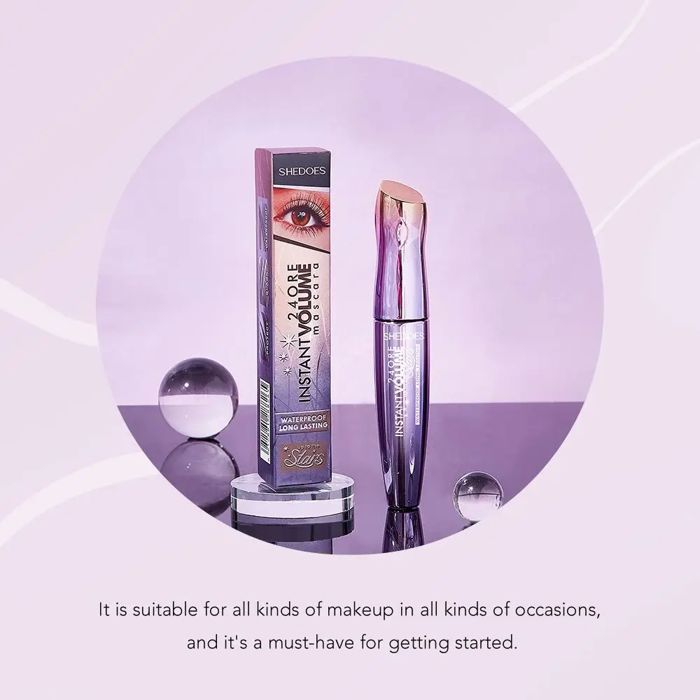 Mascara volume ispessente di alta qualità Mascara allungante impermeabile Strumento per il trucco degli occhi arricciacapelli di grande capacità